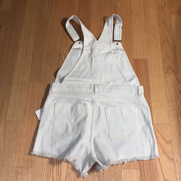 Free People We the Free Sunkissed Denim Short Overalls 12 - Picture 6 of 11
